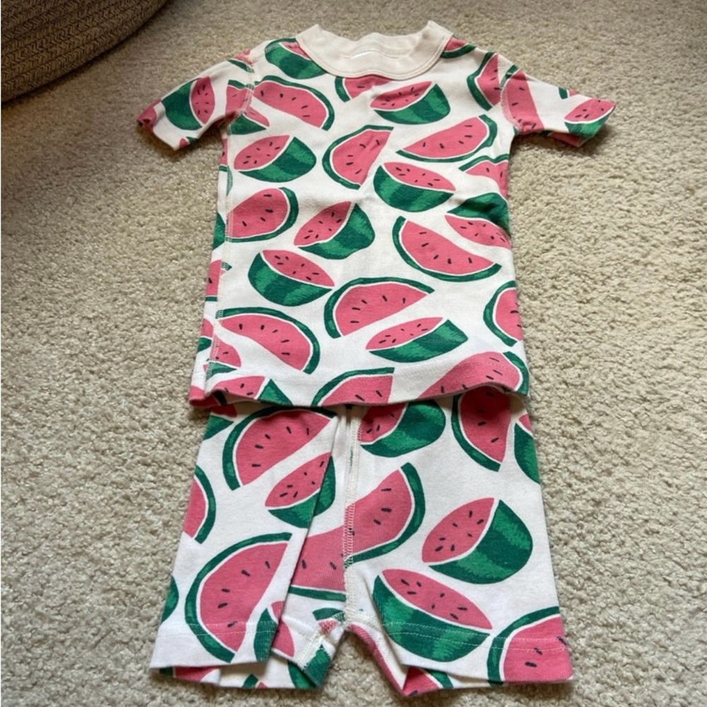 Watermelon Print Hanna Anderson Pajamas Size 3T